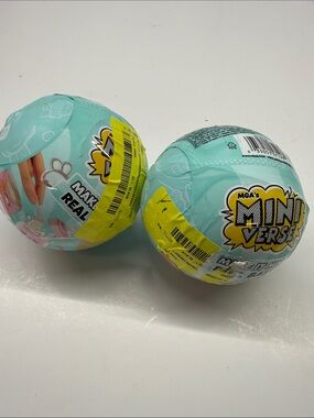 NEW MGA's Mini Verse Surprise Balls - Aqua Make it Mini Real Baby Set of 2